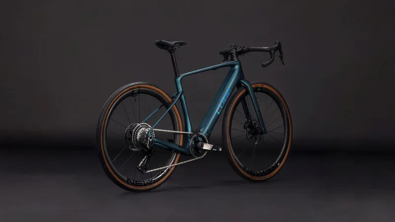 Cube Nuroad Hybrid C:62 SLT 400X Electric Gravel Bike 2026 in Royalgreen/Crisscross-8