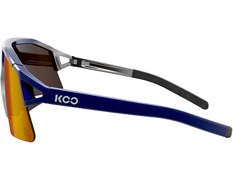 Koo Hype Sunglasses in Blue/Silver/Red Mirror-2