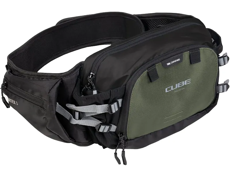 Balfes Bikes Cube Hip Bag Vertex 3 in Green | Free postage over £30, £10 off first order, price match & 0% finance.
