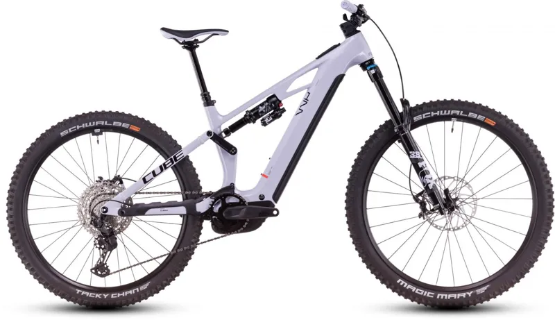 Cube Stereo Hybrid ONE77 HPC SLX 800 Electric Full Suspension MTB 2025 in Cyclamen/Black