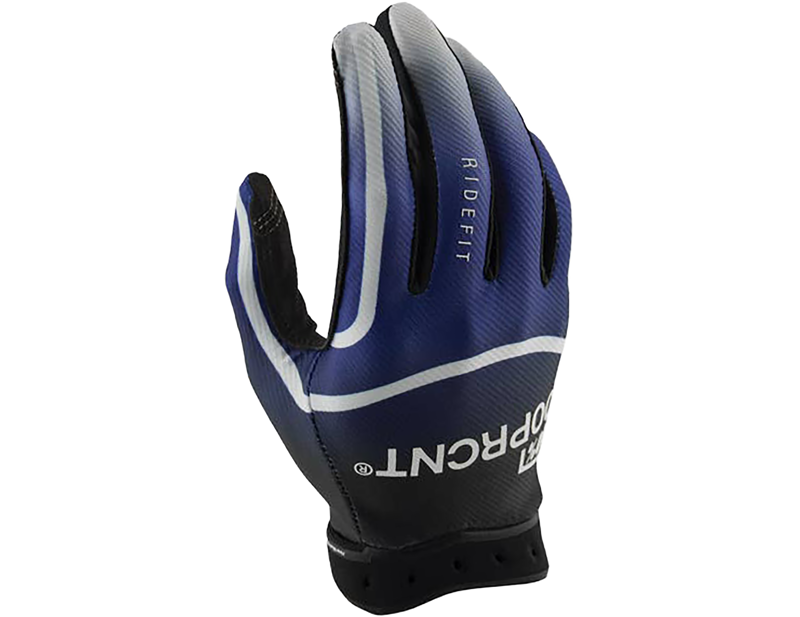 Balfes Bikes 100% Ridefit Full Finger Gloves in Blue | Free postage over £30, £10 off first order, price match & 0% finance.