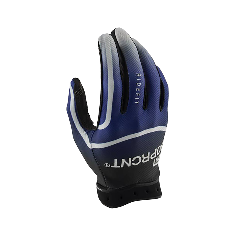 Balfes Bikes 100% Ridefit Full Finger Gloves in Blue | Free postage over £30, £10 off first order, price match & 0% finance.