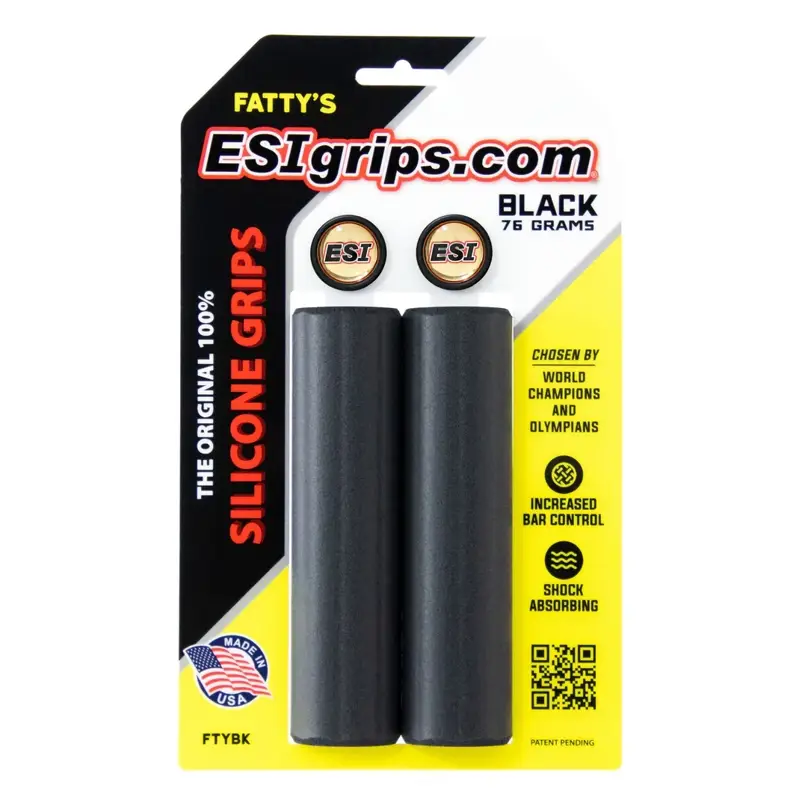 Balfes Bikes Esi ESI Grips MTB Fattys in Black | Free postage over £30, £10 off first order, price match & 0% finance.