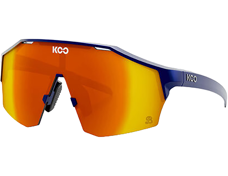 Koo Alibi Sunglasses in White Matt/Red Mirror