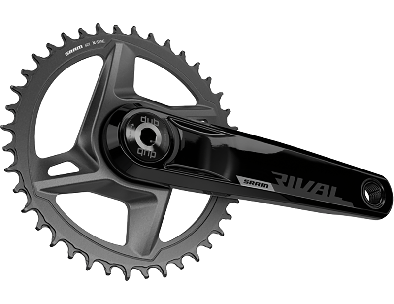 SRAM Rival D1 DUB Wide 12/13-Speed 165mm 40T Chainset OE Stock in Black-1