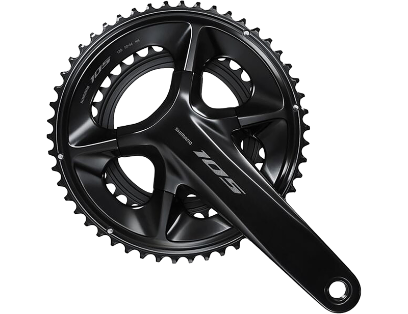 EX DISPLAY FC-R7100 105 Double 12-Speed HollowTech II 175 mm 50/34T Chainset in Black-2