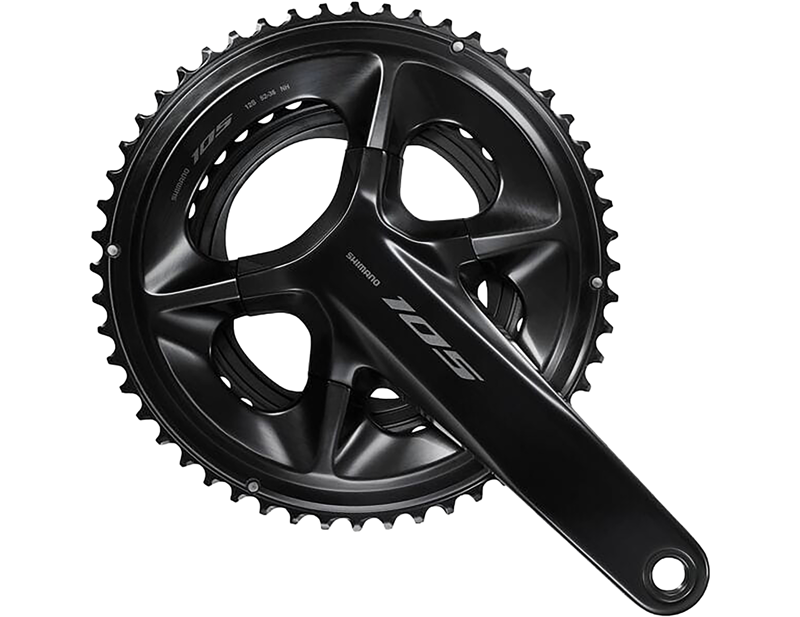 EX DISPLAY FC-R7100 105 Double 12-Speed HollowTech II 175 mm 50/34T Chainset in Black