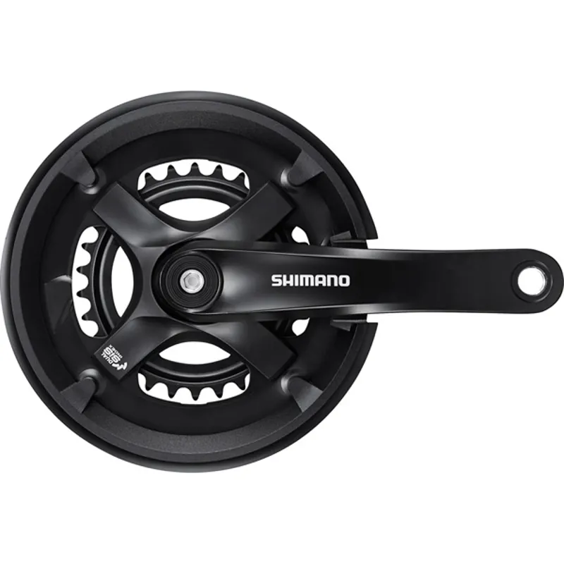 Shimano Tourney FC-TY501 7/8sp 170mm 46/30 teeth Chainset in Black 