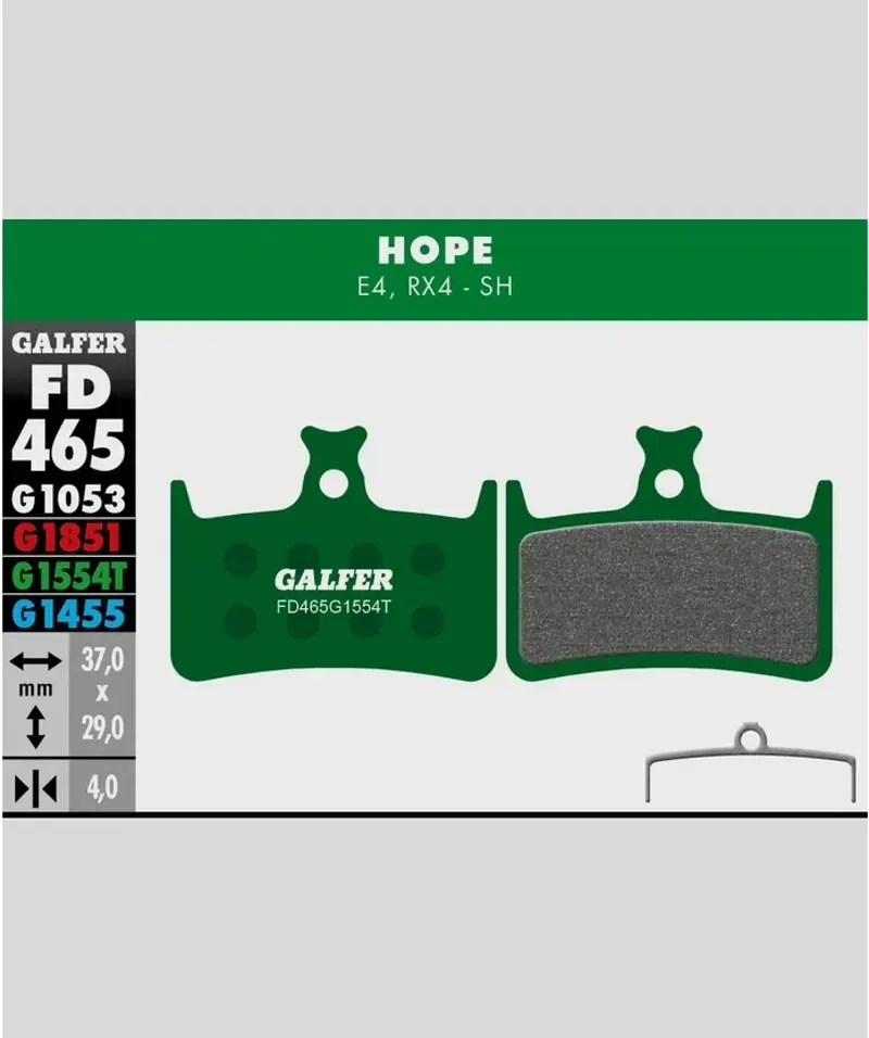 Galfer Pro Bike Disc Brake Pad Hope E4-1