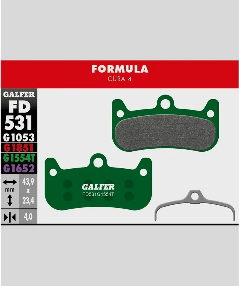 Galfer Pro Bike Disc Brake Pad Formula Cura 4-1