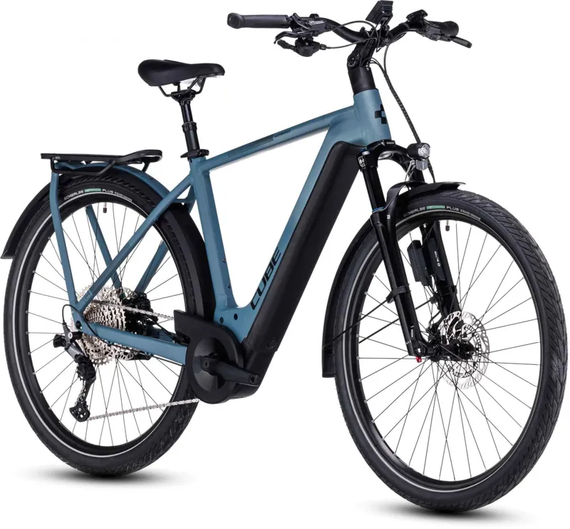 Cube Kathmandu Abs 750 Electric Hybrid Bike 2025 In Grey/Blue-1