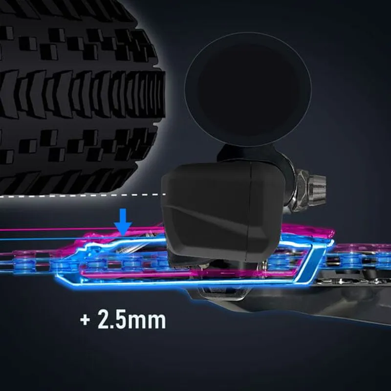 Shimano FD-RX825 GRX Di2 Front Mech 12-speed Double Braze-on in Grey-3