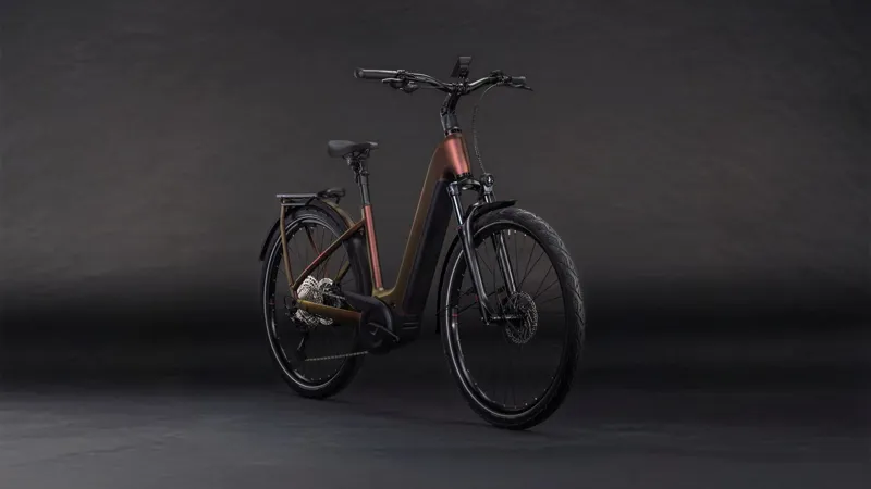 Cube Kathmandu Easy Entry Hybrid Pro 800 Electric Hybrid Bike 2026 in Sunglow/Chrome-6