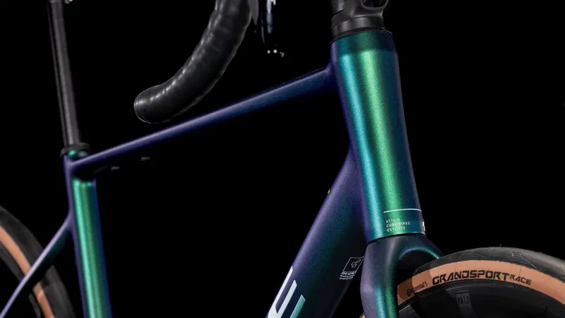 Cube Attain SLX Road Bike 2025 in Goblin/Yellow-5