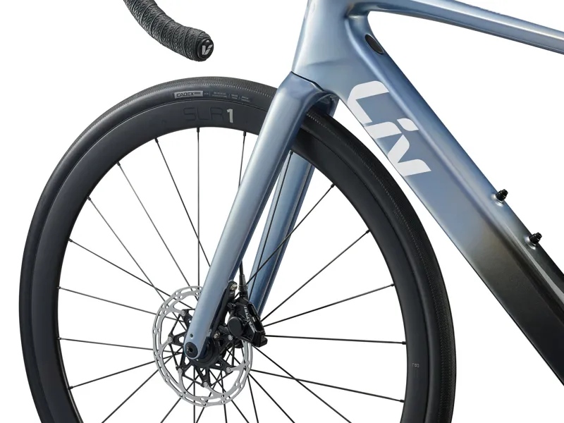 Liv Avail Advanced E+ Elite 1 Electric Road Bike 2026 in Dreamy Blue/Carbon Smoke	-4