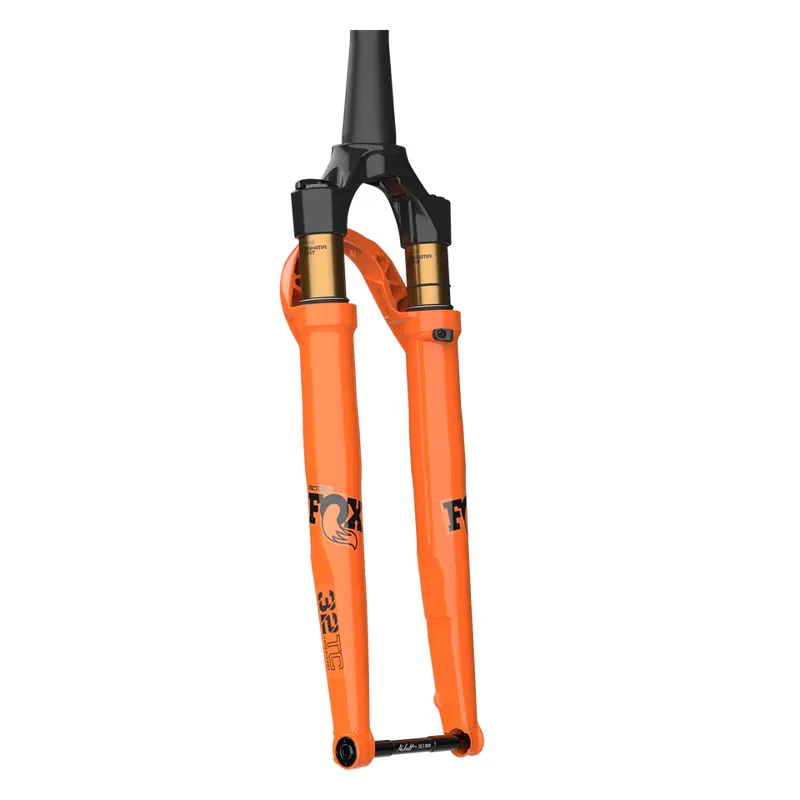 FOX 32 Factory TC Grip SL 45mm Rake 700c Tapered Fork 40mm in Orange-1