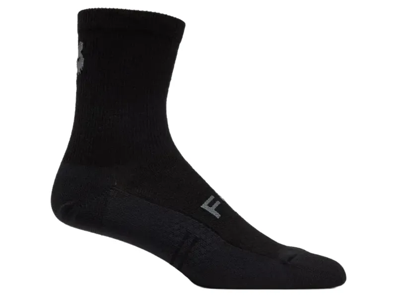 Fox 6 inch Flexair Merino Sock in Black