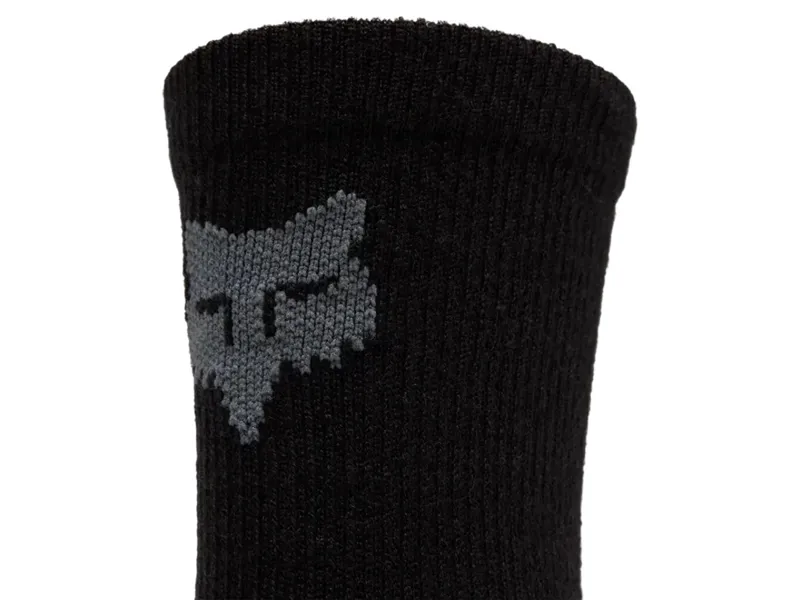 Fox 6 inch Flexair Merino Sock in Black-1