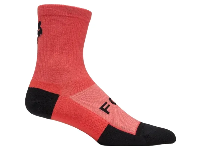 Fox 6 inch Flexair Merino Sock in Neo Pink
