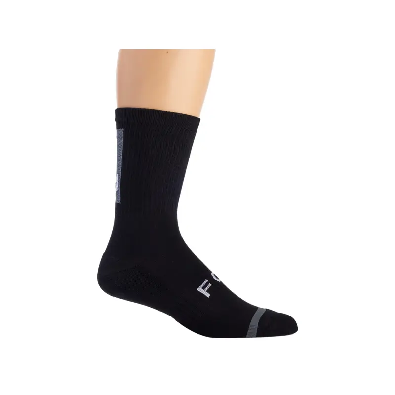 Balfes Bikes Fox Defend 8in Socks in Black | Free postage over £30, £10 off first order, price match & 0% finance.
