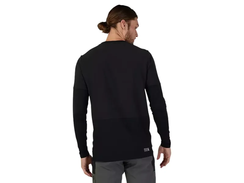 Fox Defend Thermal Long Sleeve Jersey in Black-2