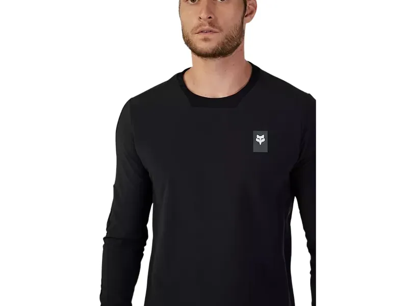Fox Defend Thermal Long Sleeve Jersey in Black-4