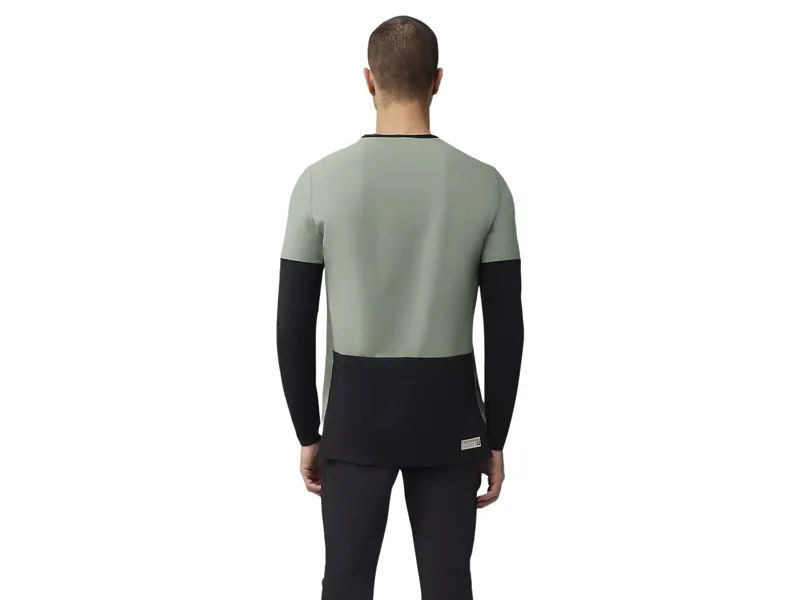 Fox Defend Thermal Long Sleeve Jersey in Moss-3