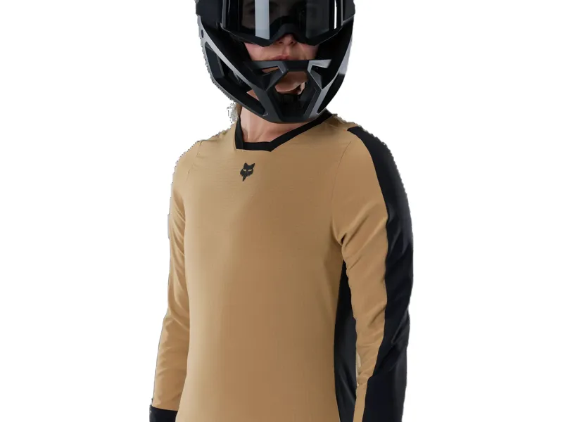 Fox Defend Thermal Women's Jersey in Brown Sugar-2