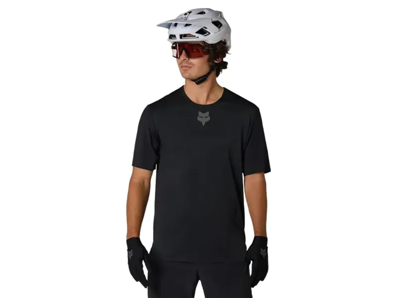 Fox Flexair Short Sleeve Jersey in Black-2