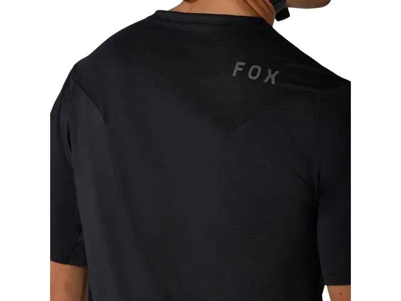 Fox Flexair Short Sleeve Jersey in Black-5