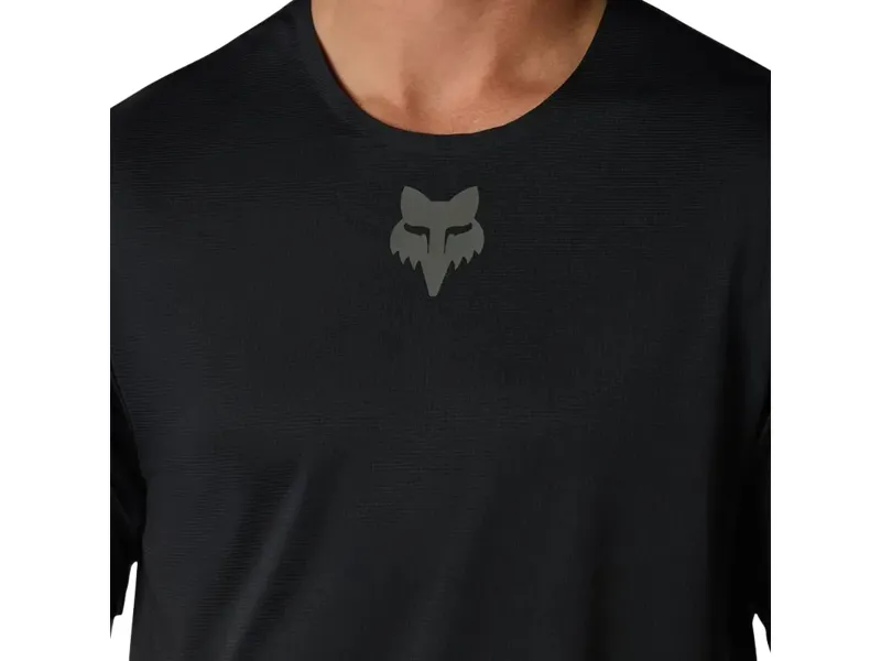 Fox Flexair Short Sleeve Jersey in Black-4
