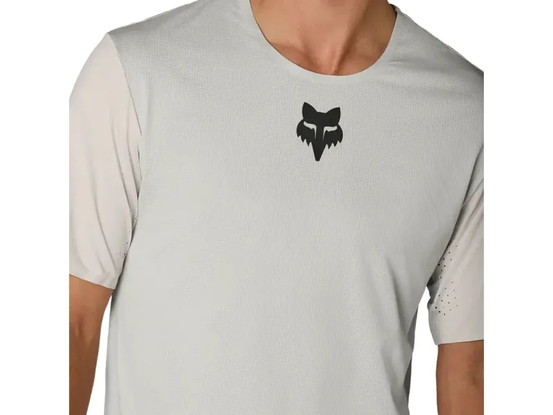 Fox Flexair Short Sleeve Jersey in White-4