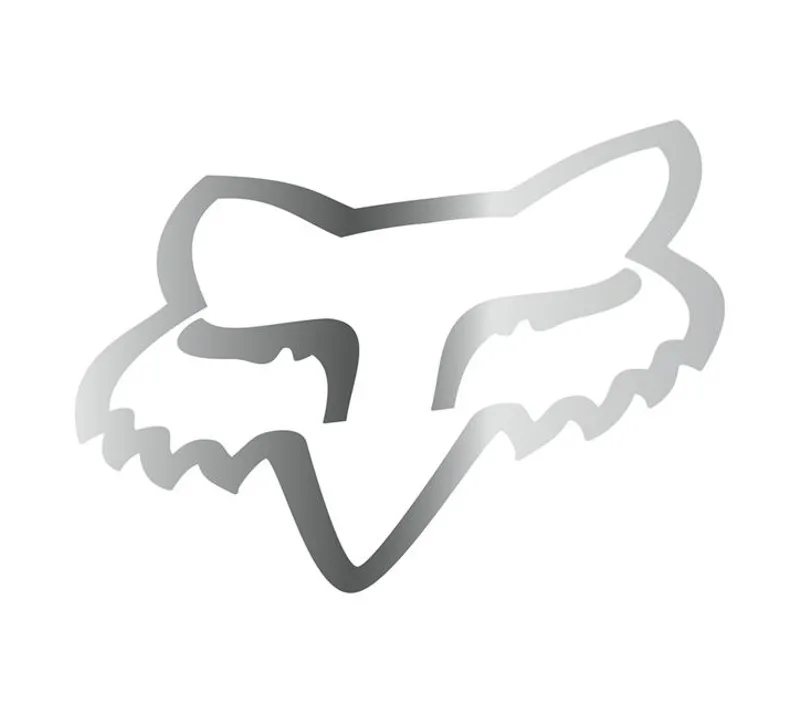 Fox Foxhead TDC 28-inch Sticker in Chrome