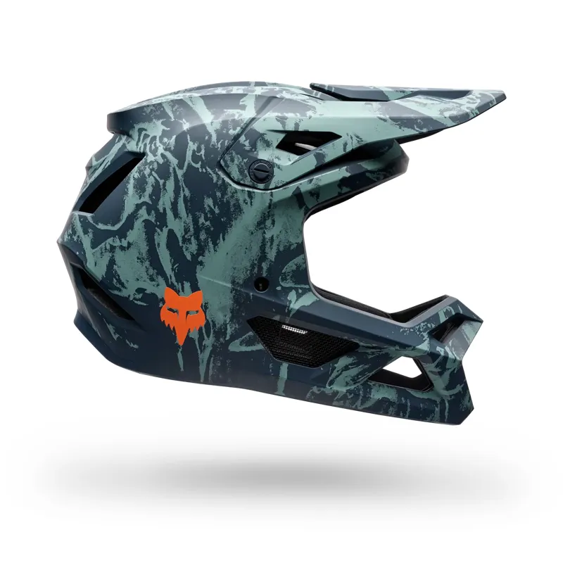 Fox Rampage Image Print CE CPSC Helmet in Blue-1
