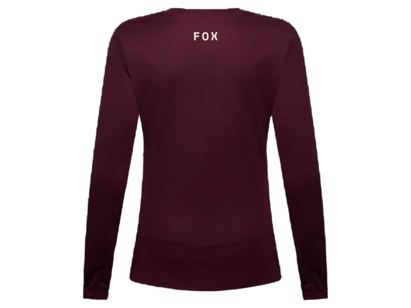 Fox Ranger Fox Head Long Sleeve Jersey Women's in Dark Maroon-1
