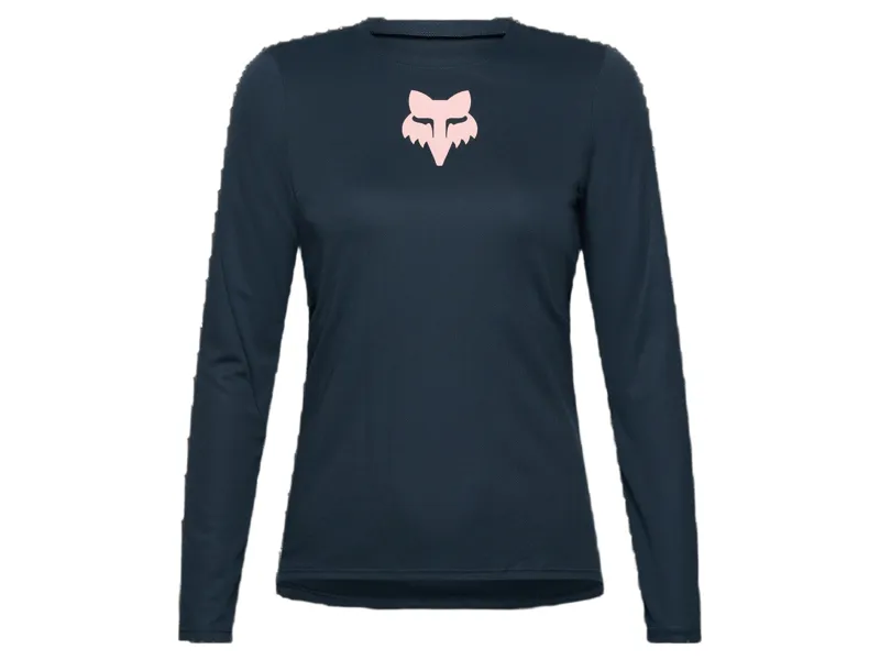 Fox Ranger Fox Head Womens Long Sleeve Jersey in Galaxy Blue