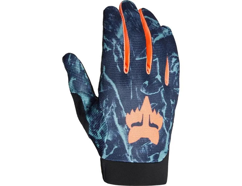 Fox Racing Ranger Full Finger Glove Image Print in Arctic Blue