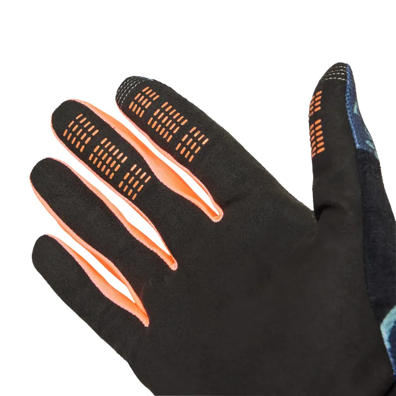 Fox Racing Ranger Full Finger Glove Image Print in Arctic Blue-2