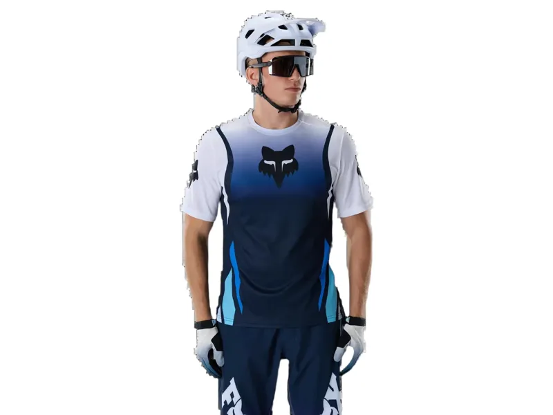 Fox Ranger Short Sleeve Jersey Foundry in Midnight-4