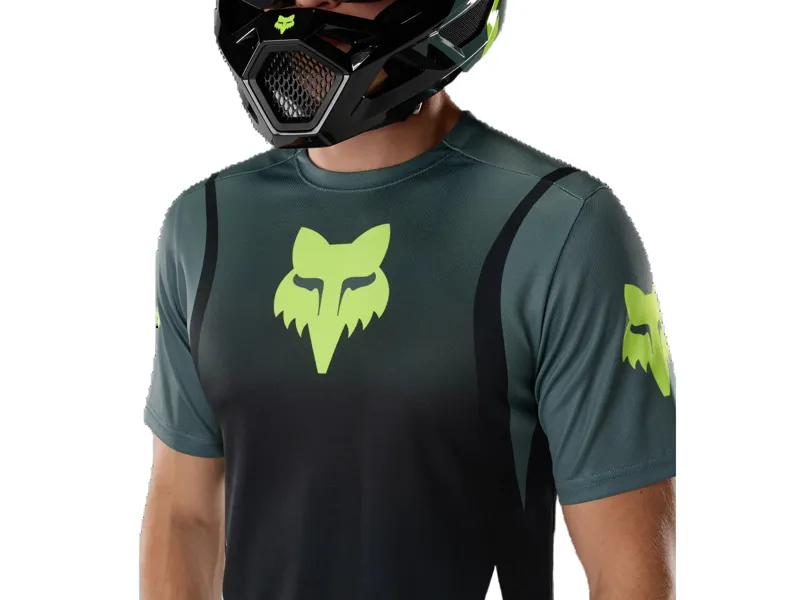 Fox Ranger Short Sleeve Jersey Foundry in Sage-2