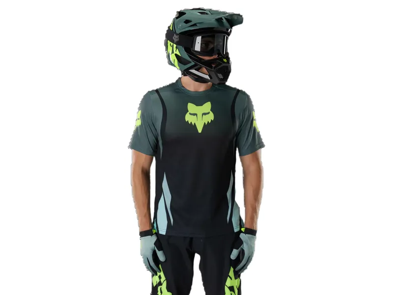 Fox Ranger Short Sleeve Jersey Foundry in Sage-4