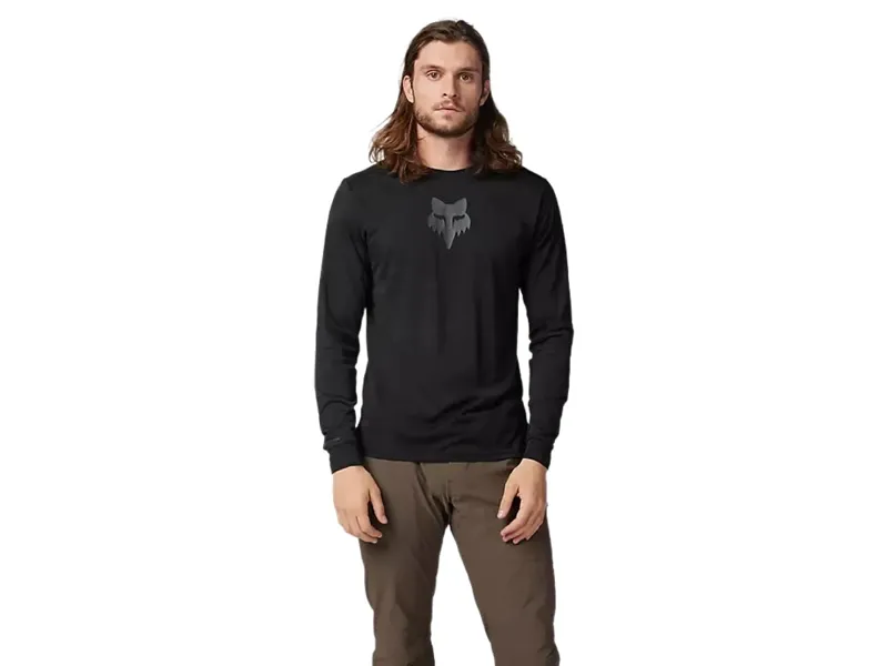Fox Ranger TruDri Long Sleeve Jersey in Black-2