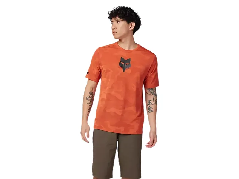 Fox Ranger TruDri Short Sleeve Jersey in Atomic Orange-2