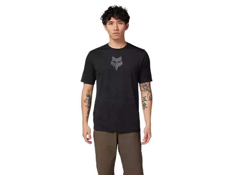 Fox Racing Ranger TruDri Short Sleeve Jersey in Black-2