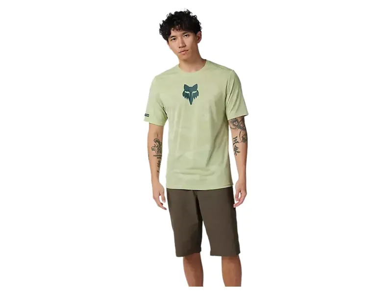 Fox Ranger TruDri Short Sleeve Jersey in Cactus Green-2