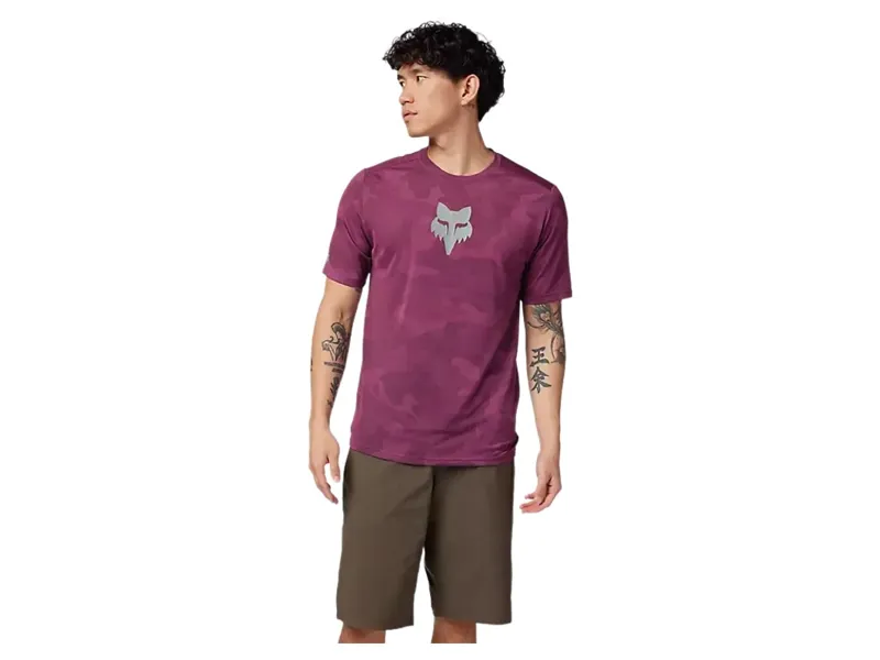 Fox Ranger TruDri Short Sleeve Jersey in Sangria-2