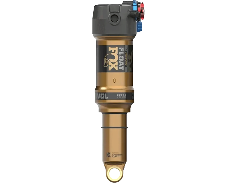 FOX Float Factory 2-Position Adjust Metric Trunnion Rear Shock in Gold