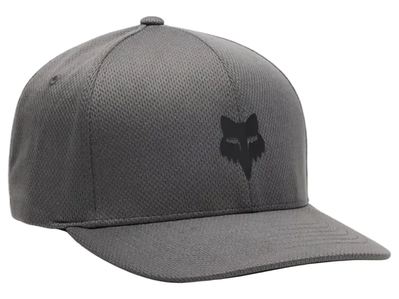 Fox Racing Fox Head Tech Flexfit Hat in Steel Grey
