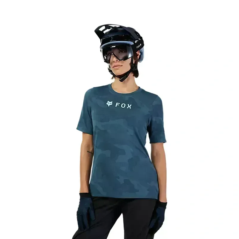 Fox Womens Ranger TruDri Short Sleeved Jersey in Dark Vintage-4