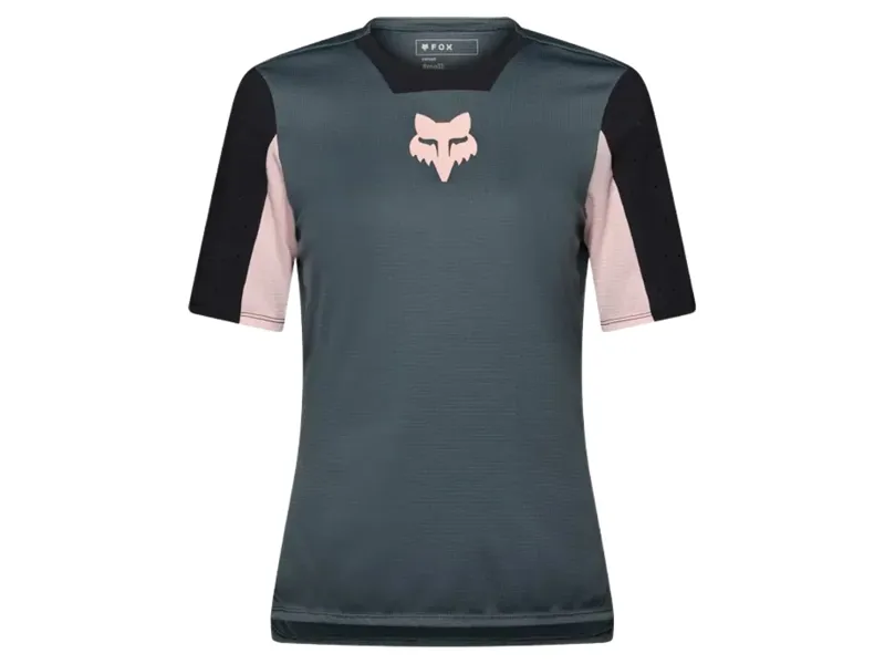Fox Women's Defend Creation Short Sleeve Jersey in Deep Cobalt